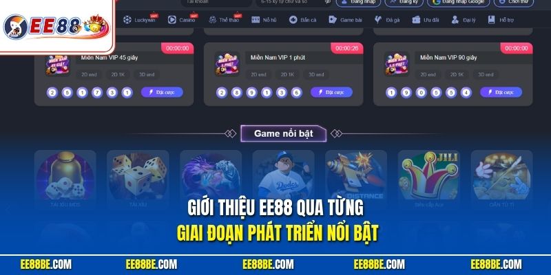 Giới thiệu EE88 qua từng giai đoạn phát triển nổi bật